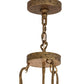 Meyda Lighting Grayson 42" 6-Light Spanish Gold Inverted Pendant Light With Statuario Idalight Shade