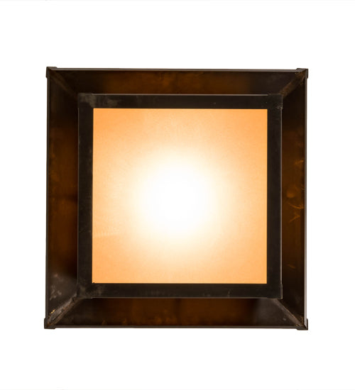Meyda Lighting Great Pines 23" Craftsman Brown Pendant Light With Ambra Siena Idalight Shade Glass