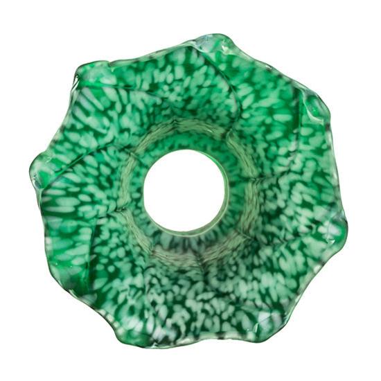 Meyda Lighting Green Pond Lily 4" Green Shade Glass