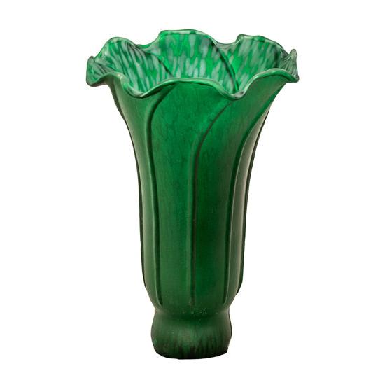 Meyda Lighting Green Pond Lily 4" Green Shade Glass