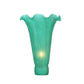 Meyda Lighting Green Pond Lily 4"W x 5"H Green Shade Glass