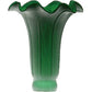 Meyda Lighting Green Pond Lily 4"W x 5"H Green Shade Glass