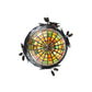 Meyda Lighting Greenbriar Oak 12" Antique Copper Inverted Pendant Light With Multi-Colored Shade Glass