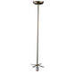 Meyda Lighting Greenbriar Oak 12" Antique Copper Inverted Pendant Light With Multi-Colored Shade Glass