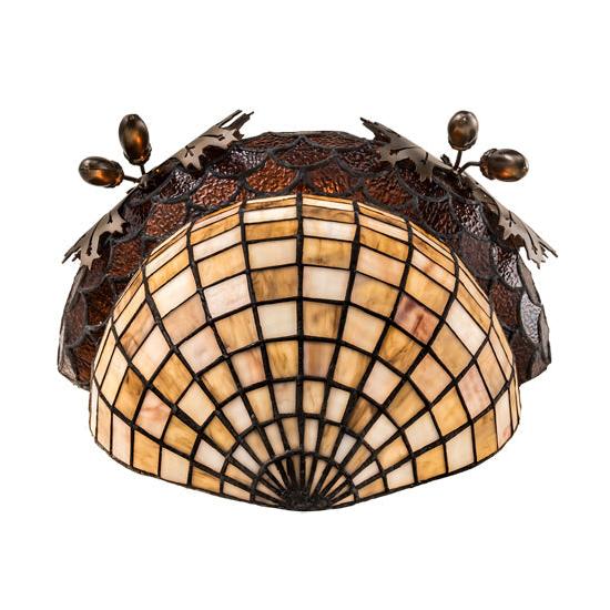 Meyda Lighting Greenbriar Oak 12" Antique Copper Wall Sconce