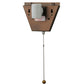 Meyda Lighting Greenbriar Oak 13" 2-Light Antique Copper Wall Sconce With Amber and Beige Shade Glass