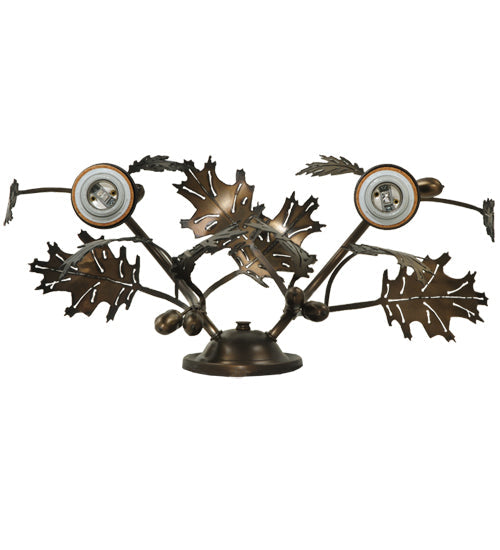 Meyda Lighting Greenbriar Oak 18" 2-Light Antique Copper Wall Sconce Hardware