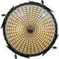 Meyda Lighting Greenbriar Oak 22" 2-Light Timeless Bronze Semi-flush Mount Ceiling Light With Autumn Beige and Bark Brown Shade Glass