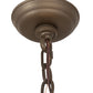 Meyda Lighting Greenbriar Oak 28" 11-Light 9-Arm Tyler Bronze Chandelier Hardware