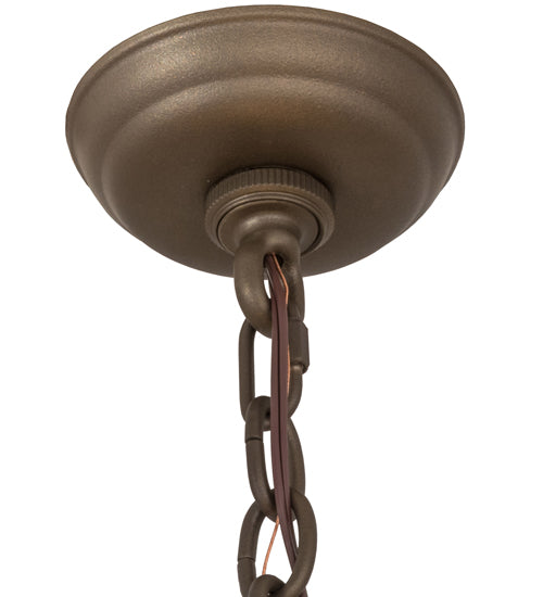 Meyda Lighting Greenbriar Oak 28" 11-Light 9-Arm Tyler Bronze Chandelier Hardware