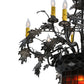 Meyda Lighting Greenbriar Oak 34" 11-Light 9-Arm Timeless Bronze Chandelier With Faux Candlelight