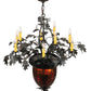 Meyda Lighting Greenbriar Oak 34" 11-Light 9-Arm Timeless Bronze Chandelier With Faux Candlelight