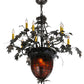 Meyda Lighting Greenbriar Oak 34" 11-Light 9-Arm Timeless Bronze Chandelier With Faux Candlelight