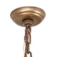 Meyda Lighting Greenbriar Oak 39" 11-Light 9-Arm Dark Burnished Antique Copper Chandelier With Multi-Colored Shade Glass
