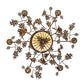 Meyda Lighting Greenbriar Oak 39" 11-Light Dark Burnished Antique Copper Chandelier With Ivory Faux Candlelight