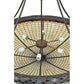 Meyda Lighting Greenbriar Oak 42" 6-Light Inverted Pendant Light