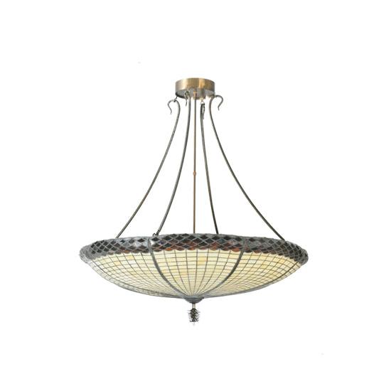 Meyda Lighting Greenbriar Oak 42" 6-Light Inverted Pendant Light