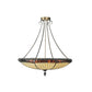 Meyda Lighting Greenbriar Oak 42" 6-Light Inverted Pendant Light