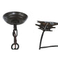 Meyda Lighting Greenbriar Oak 52" 6-Light Timeless Bronze Inverted Pendant Light Hardware