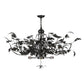 Meyda Lighting Greenbriar Oak 52" 6-Light Timeless Bronze Inverted Pendant Light Hardware