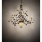Meyda Lighting Greenbriar Oak 60" 12-Light Dark Burnished Antique Copper Chandelier