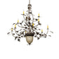 Meyda Lighting Greenbriar Oak 60" 12-Light Dark Burnished Antique Copper Chandelier
