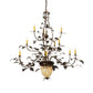 Meyda Lighting Greenbriar Oak 60" 12-Light Dark Burnished Antique Copper Chandelier