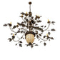 Meyda Lighting Greenbriar Oak 60" 12-Light Dark Burnished Antique Copper Chandelier