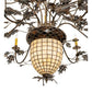 Meyda Lighting Greenbriar Oak 60" 12-Light Dark Burnished Antique Copper Chandelier