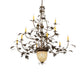 Meyda Lighting Greenbriar Oak 60" 12-Light Dark Burnished Antique Copper Chandelier