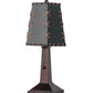 Meyda Lighting Greenwood 13" Textured Black Mini Table Lamp With Green Shade