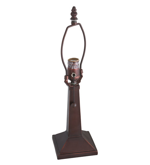 Meyda Lighting Greenwood 13" Textured Black Mini Table Lamp With Green Shade