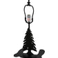 Meyda Lighting Greenwood 17" Textured Black Mini Table Lamp With Green Shade