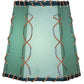Meyda Lighting Greenwood 8" Hexagon Hunter Green Faux Shade