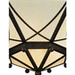 Meyda Lighting Grenoble 74" 15-Light Roasted Red Pepper Semi-flush Mount Ceiling Light With Creme Carrare Idalight Shade