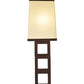 Meyda Lighting Gridluck 244050 7" Cafe Noir Wall Sconce With Antique Cream Textrene Shade