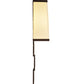 Meyda Lighting Gridluck 244050 7" Cafe Noir Wall Sconce With Antique Cream Textrene Shade