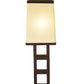 Meyda Lighting Gridluck 7" Cafe Noir Wall Sconce With White Antique Cream Textrene Shade