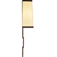 Meyda Lighting Gridluck 7" Cafe Noir Wall Sconce With White Antique Cream Textrene Shade