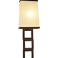 Meyda Lighting Gridluck 7" Cafe Noir Wall Sconce With White Antique Cream Textrene Shade