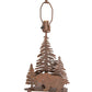 Meyda Lighting Grizzly Bear Through the Trees 16" Hand Painted Rust Table Lamp Base