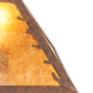 Meyda Lighting Grizzly Bear Through the Trees 22" 2-Light Rust Table Lamp With Amber Mica Shade Glass