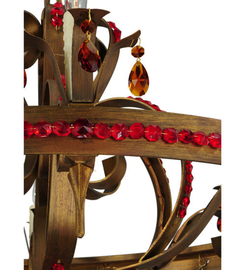 Meyda Lighting Grosetto 39" 6-Light Cortez Gold Chandelier