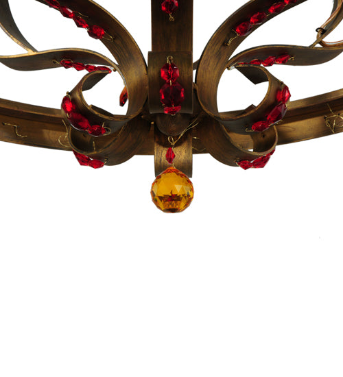 Meyda Lighting Grosetto 39" 6-Light Cortez Gold Chandelier