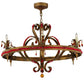 Meyda Lighting Grosetto 39" 6-Light Cortez Gold Chandelier