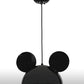 Meyda Lighting Guess Who 16" Mirror Black Pendant Light With Glossy White Shade