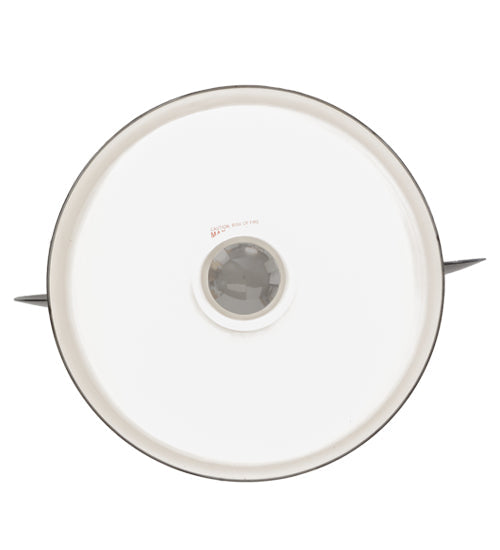 Meyda Lighting Guess Who 16" Mirror Black Pendant Light With Glossy White Shade
