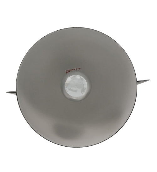 Meyda Lighting Guess Who 16" Mirror Black Pendant Light With Glossy White Shade
