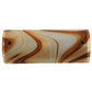 Meyda Lighting Half Cylinder 18" 2-Light Craftsman Brown Wall Sconce With Cognac Swirl Shade Glass