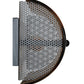 Meyda Lighting Half Cylinder 18" 2-Light Craftsman Brown Wall Sconce With Cognac Swirl Shade Glass